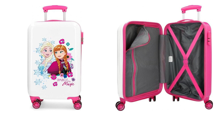 Disney Trolley 55 Cm 4 Wheels Frozen Sparkle Like Magic White