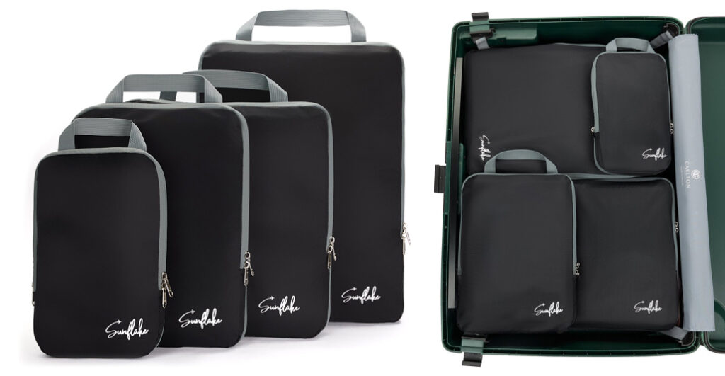 Sunflake Compression Packing Cubes - Set van 4, packing cubes compressie